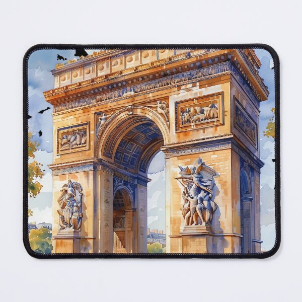 Item preview, Arc de Triomphe Watercolor Travel Landmarks France designed and sold by SayItWithYours.