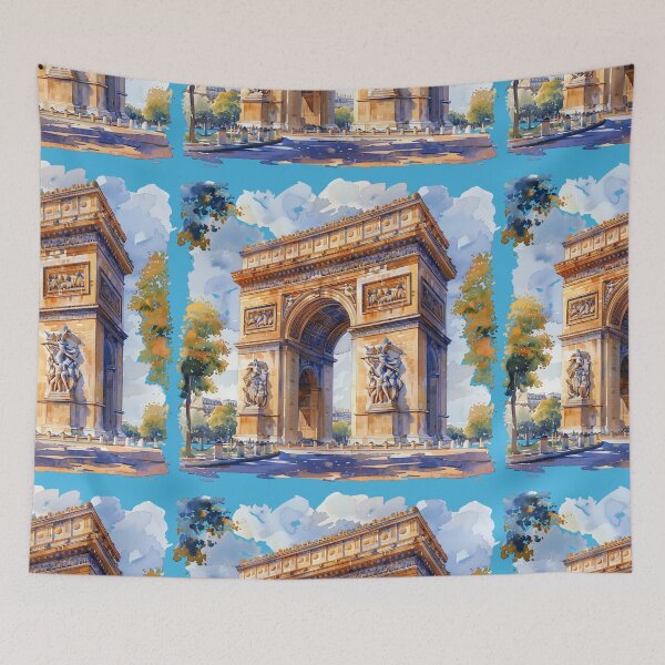 Item preview, Arc de Triomphe Watercolor Travel Landmarks France designed and sold by SayItWithYours.