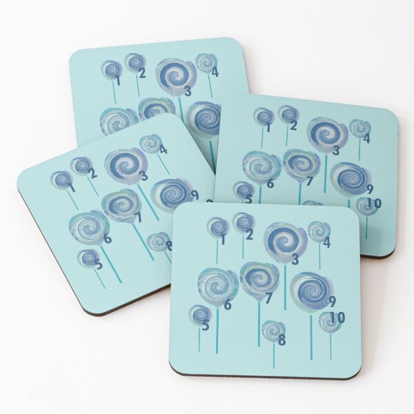 Item preview, Let's Count to 10 - 10 Blue Lollipops designed and sold by Beachy.