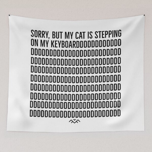 Item preview, My Cat Stepping on Keyboard Humor designed and sold by 1Felinophile.