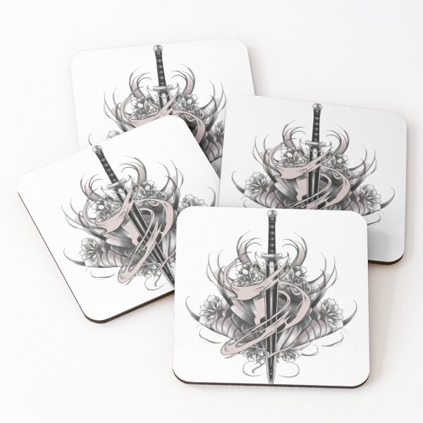 Item preview, sword anime tattoo style designed and sold by Baldazar.