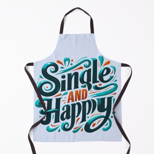 Item preview, single and happy, typography designed and sold by maxmaj.
