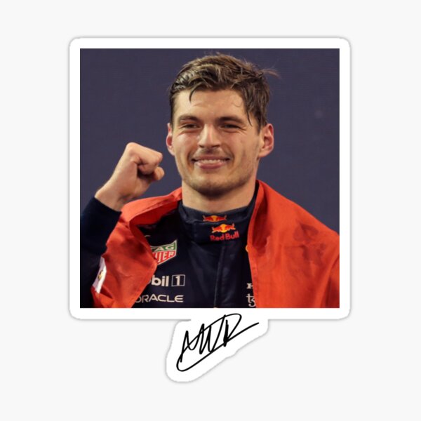 Item preview, Max Verstappen signature print designed and sold by cceridwenx.