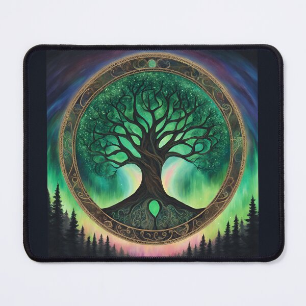 Item preview, Tree of life with northern lights designed and sold by KikiArtDesignz.