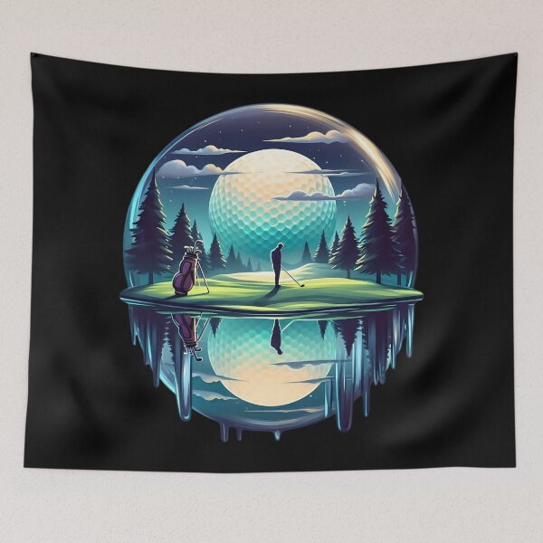 Item preview, Starry Night Golfer Escape Golfing Twilight Fairway designed and sold by SportsT-Shirts.