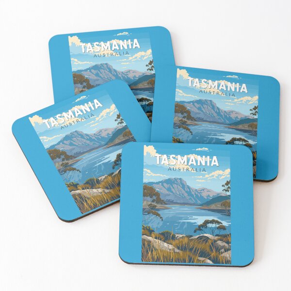 Item preview, Tasmania Australia Travel Art Vintage designed and sold by KrisSidDesigns.