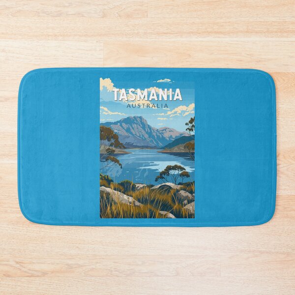 Item preview, Tasmania Australia Travel Art Vintage designed and sold by KrisSidDesigns.