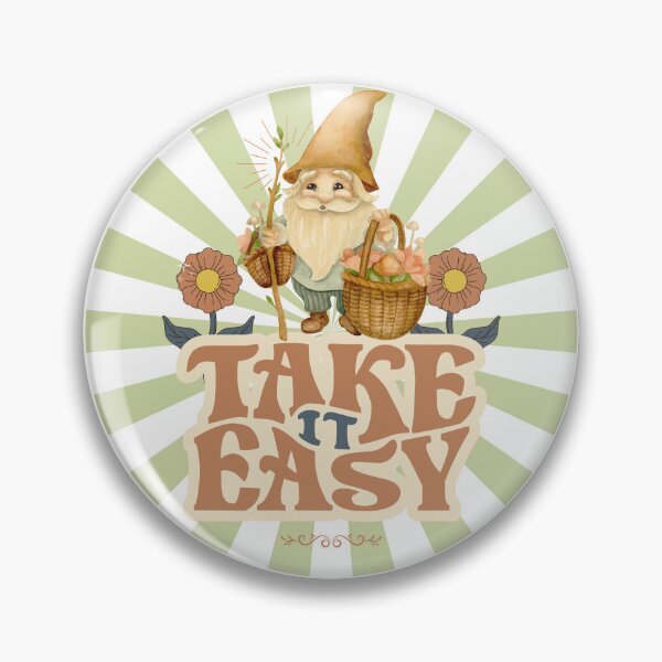 Item preview, Take It Easy Cottagecore Gnome designed and sold by CrystalWillette.