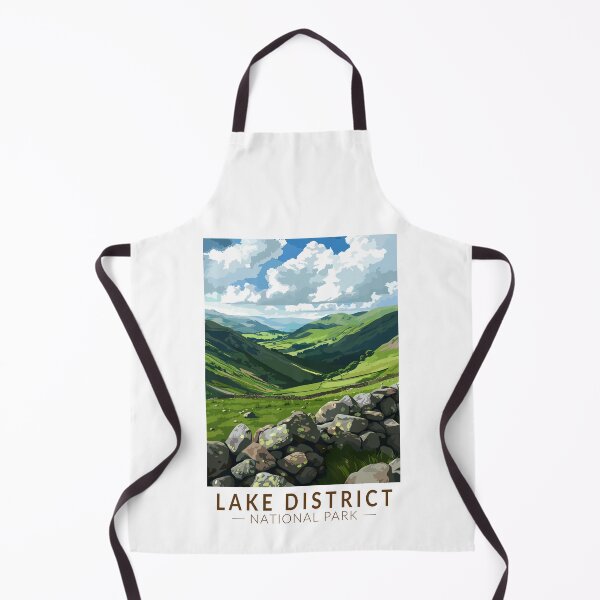 Item preview, Lake District National Park Travel Art Vintage designed and sold by KrisSidDesigns.
