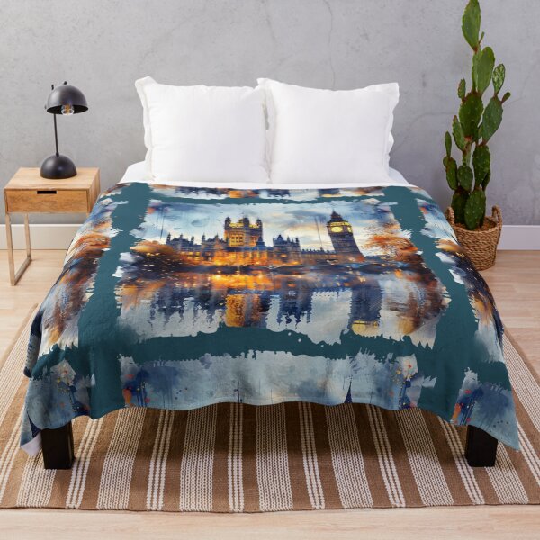 Item preview, London Landmarks Night Scenery UK Historical Buildings designed and sold by SayItWithYours.