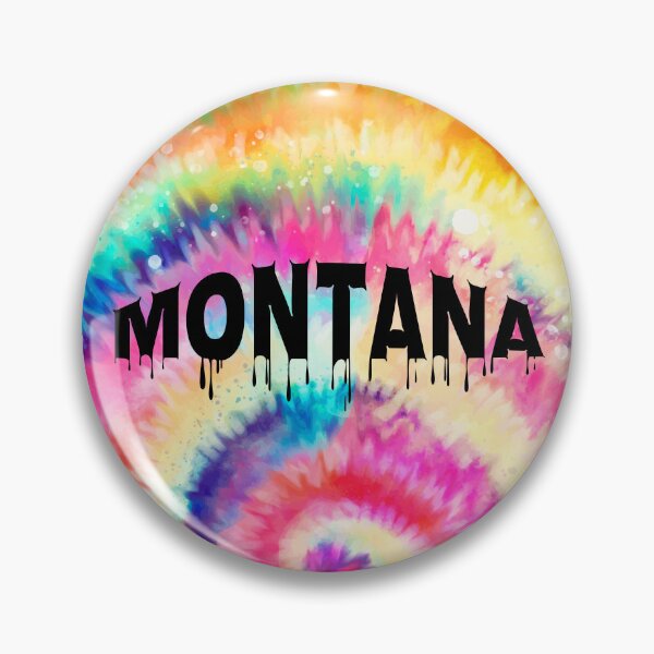 Item preview, 406 Montana : Tie Dye With Dripping Text designed and sold by Gilby-Designs.