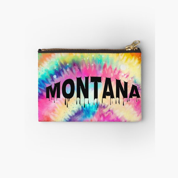 Item preview, 406 Montana : Tie Dye With Dripping Text designed and sold by Gilby-Designs.