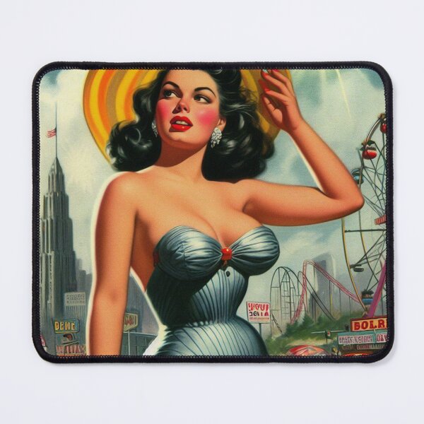Item preview, Retro Hot Curvy Pin-up designed and sold by PulpVintage.