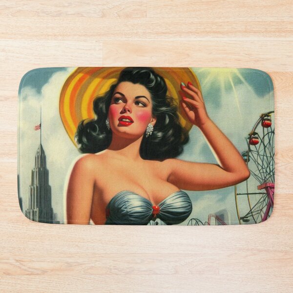 Item preview, Retro Hot Curvy Pin-up designed and sold by PulpVintage.