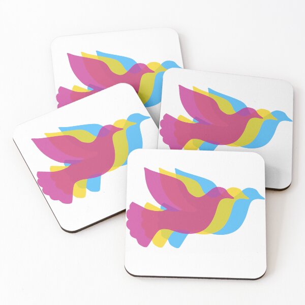 Item preview, Pansexual Pride Doves designed and sold by DesignsbyStina.