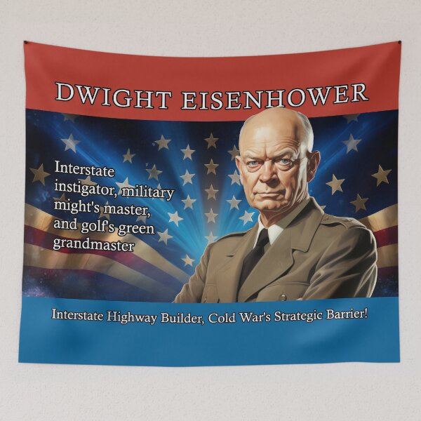 Aperçu de l'œuvre Affiche électorale de Dwight Eisenhower créée et vendue par Static-Panda.