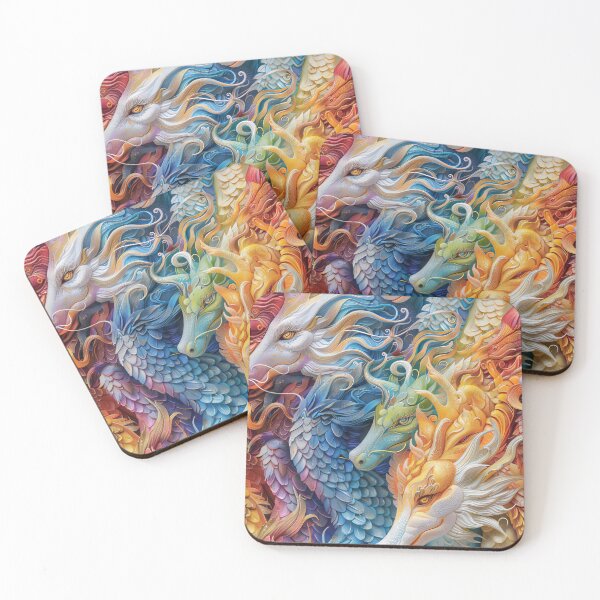 Item preview, Otherworldly Fantasy Rainbow Dragons designed and sold by GroovyPixels.