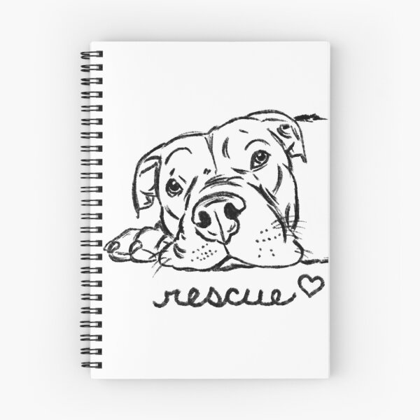 Item preview, Pit Bull Drawing, Pittie Drawing, Pit Bull Sketch, Rescue Pit Bull designed and sold by Furkid Studio.