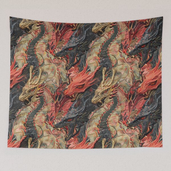 Item preview, Fire and Brimstone Fantasy Dragons designed and sold by GroovyPixels.
