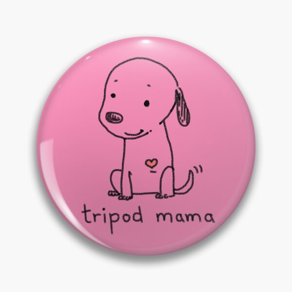 Item preview, Tripod Mama, Dog Mom, Tripod Dog, Cartoon Dog, Dog with Three Legs, Amputee, Special Pets designed and sold by Furkid Studio.
