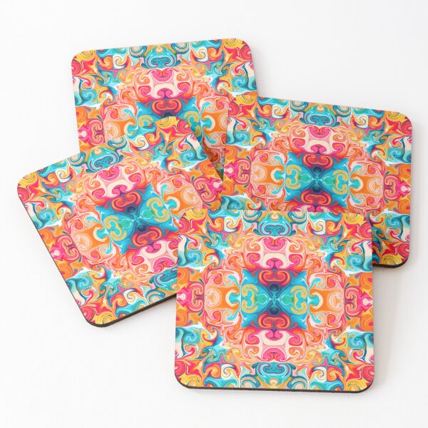 Item preview, Vibrant Symmetrical seamless pattern designed and sold by Fantacaroo Designs.