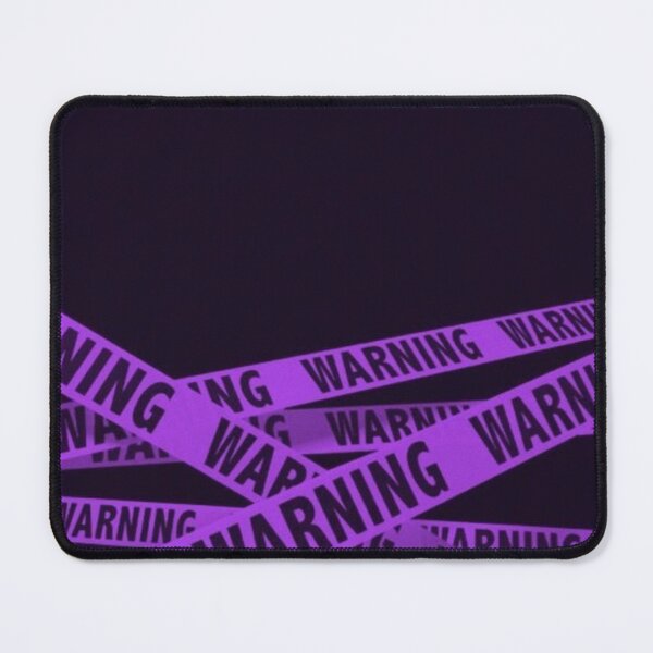 Item preview, Warning Crime Scene Tape Art Print | Black Background | Purple Illustration for Prints & Apparel designed and sold by Jennifer Adair.