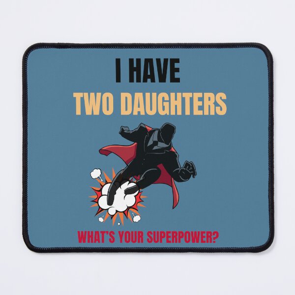 Item preview, Super Dad Two Daughters Dad of Girls Superhero designed and sold by MomentumCloset.