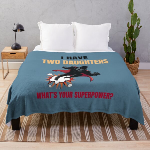 Item preview, Super Dad Two Daughters Dad of Girls Superhero designed and sold by MomentumCloset.
