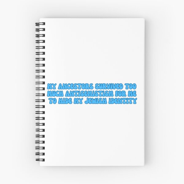 Item preview, my ancestors survived too much antisemitism for me to hide my jewish identity - stop jewish hate, two tone blue  designed and sold by jessicaleah15.