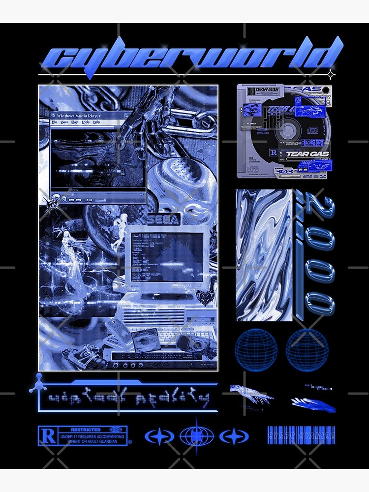 Cybercore World Y2K Design