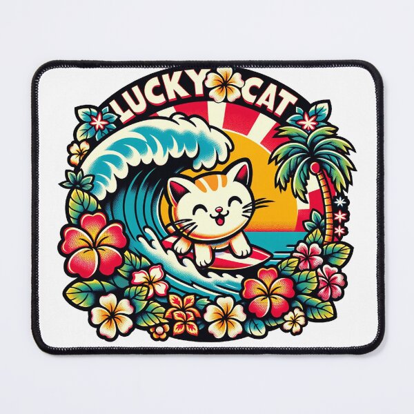 Item preview, Surfy Tropical Kitty designed and sold by Kona Cat Creationz.