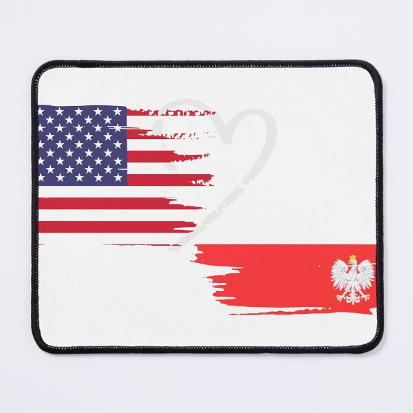 Item preview, American Polish Flag Shirt Polska USA Essential Pride Dyngus Day designed and sold by OscarShoping.