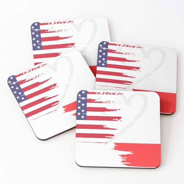 Item preview, American Polish Flag Shirt  Polska USA Essential Pride Dyngus Day  designed and sold by OscarShoping.