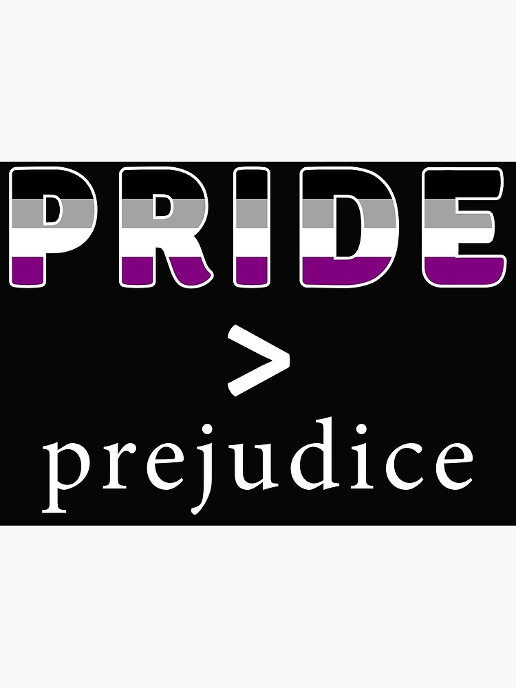 Thumbnail 3 of 3, Poster, Pride & Prejudice Asexual Pride designed and sold by AmateurAusten.