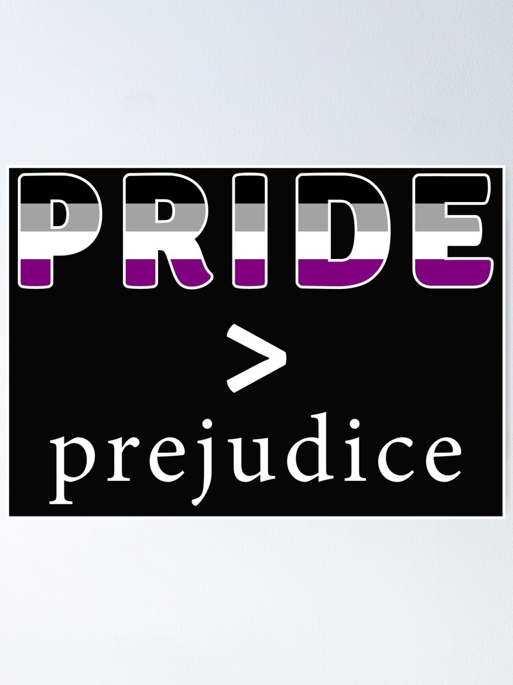 Thumbnail 1 of 3, Poster, Pride & Prejudice Asexual Pride designed and sold by AmateurAusten.