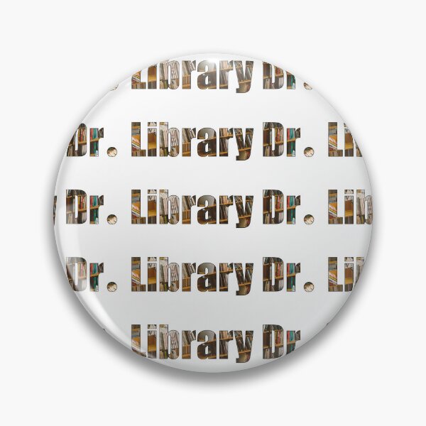 Item preview, Library Drive Street Name with library bookshelves background designed and sold by TheMugDirectory.