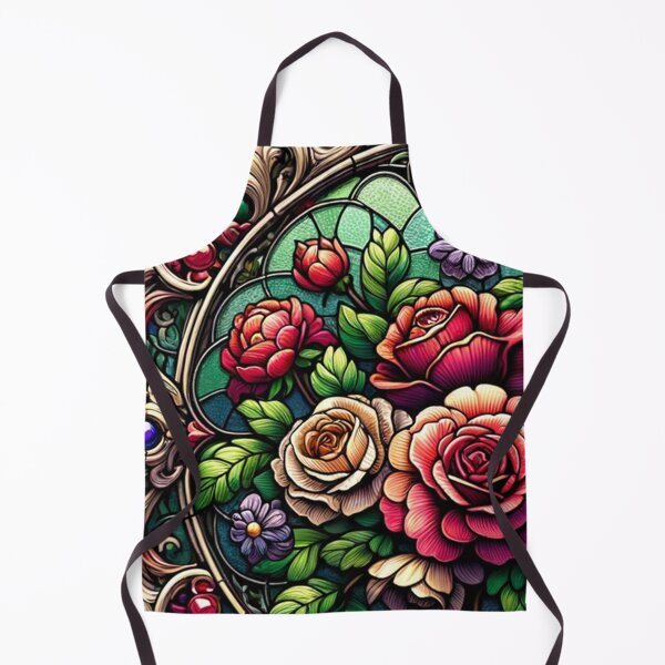 Item preview, Stained Glass Window with Roses 2 designed and sold by shape-shifter24.
