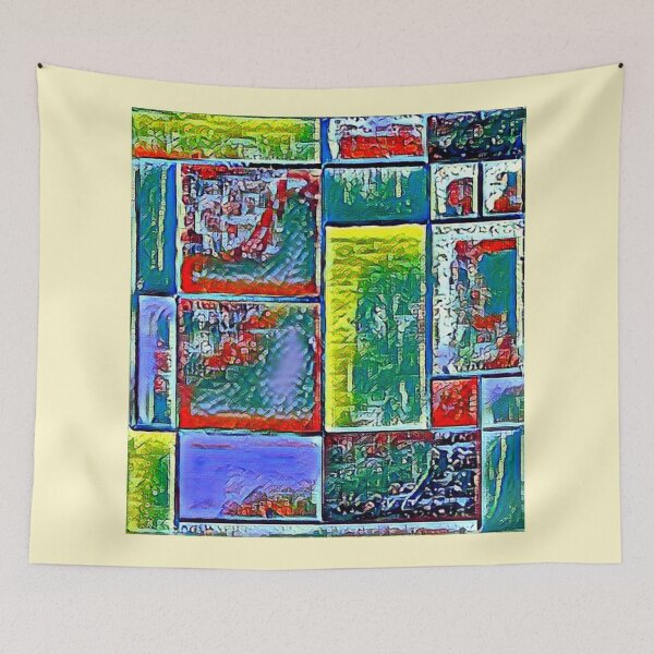Item preview, Postmodern Mondrian (4), a postmodernist reconstruction of Mondrian. designed and sold by thalasson.