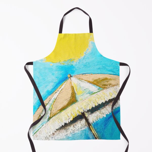 Item preview, Sunny Retro Beach Umbrella designed and sold by ArtbyFlynn.