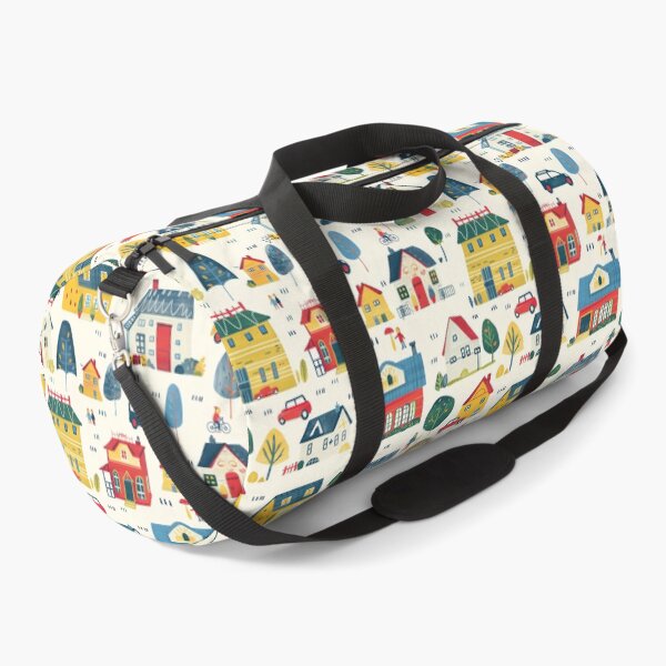 Item preview, Colorful Doodle Houses Pattern For Kids designed and sold by sheprint.
