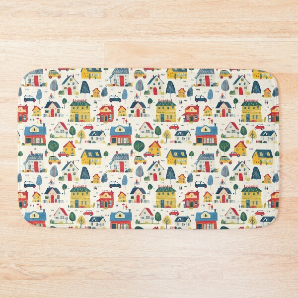 Item preview, Colorful Doodle Houses Pattern For Kids designed and sold by sheprint.