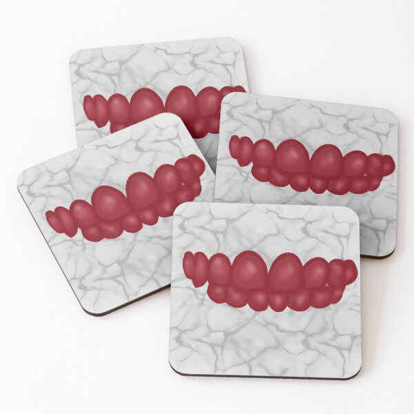 Item preview, red teeth designed and sold by BurbleCat.