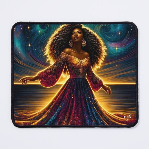 Item preview, Stellar Elegance: Night Sky's Ethereal Guardian designed and sold by MYBDesigns.