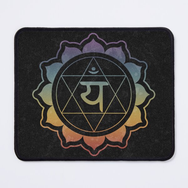 Item preview, Heart Chakra Lotus - Coal + Rainbow Sunset designed and sold by Irene Estelle.