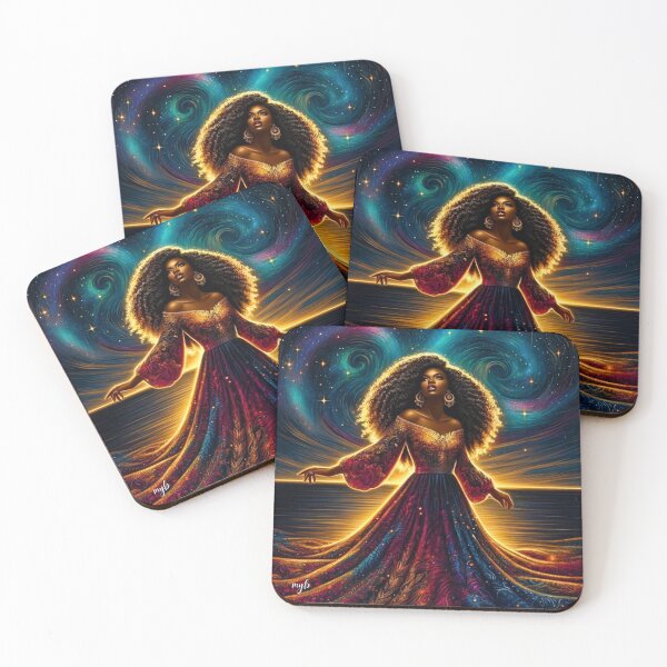 Item preview, Stellar Elegance: Night Sky's Ethereal Guardian designed and sold by MYBDesigns.
