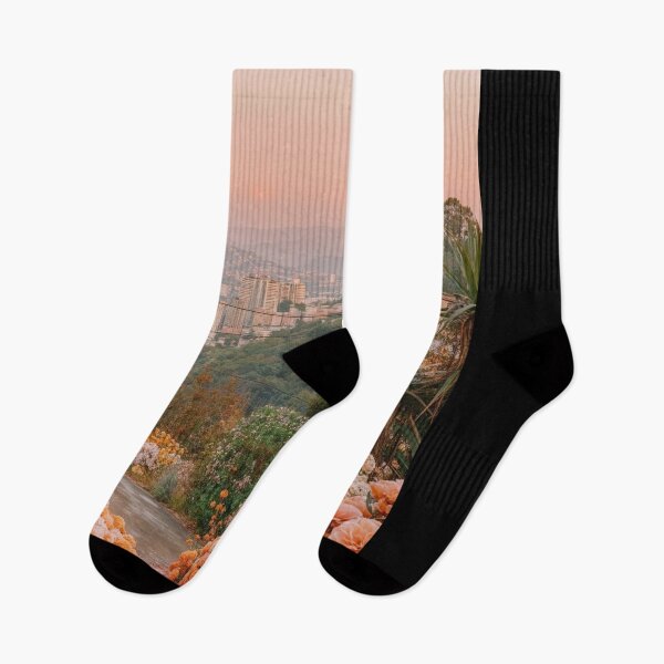Item preview, Sunrise Over Floral Cityscape designed and sold by regnumsaturni.