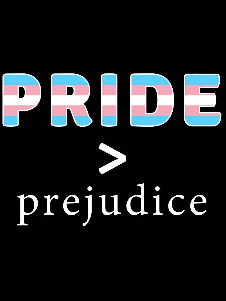 Thumbnail 7 of 7, Oversized T-Shirt, Pride & Prejudice Trans Pride designed and sold by AmateurAusten.