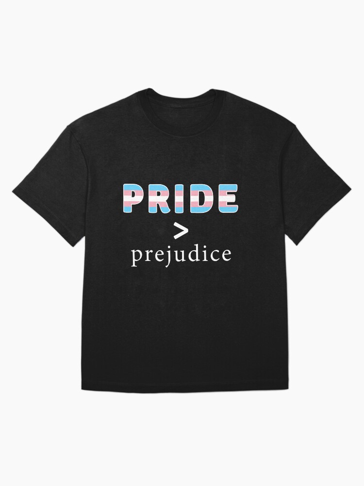 Thumbnail 3 of 7, Oversized T-Shirt, Pride & Prejudice Trans Pride designed and sold by AmateurAusten.