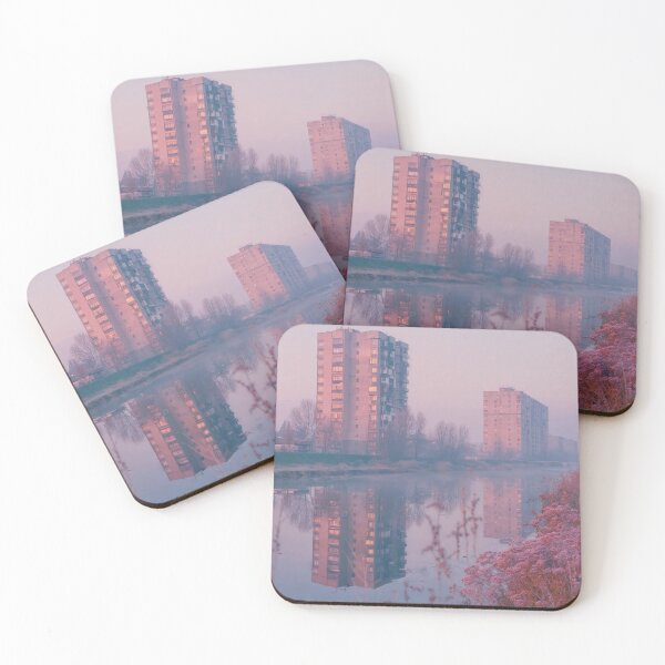 Item preview, Floral City Landscape At Dawn Reflection designed and sold by regnumsaturni.