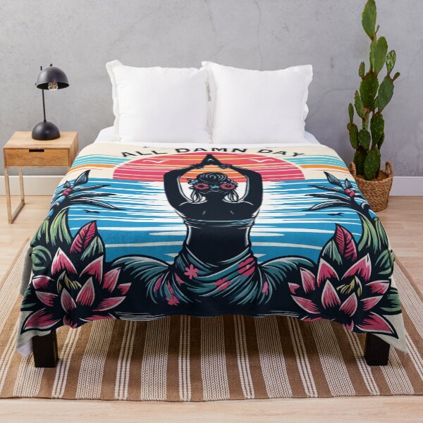 Item preview, Yoga on The Beach, Namaste All Damn Day designed and sold by NawalMagdy.